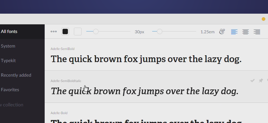 FontBase, Un gestionnaire de typographies