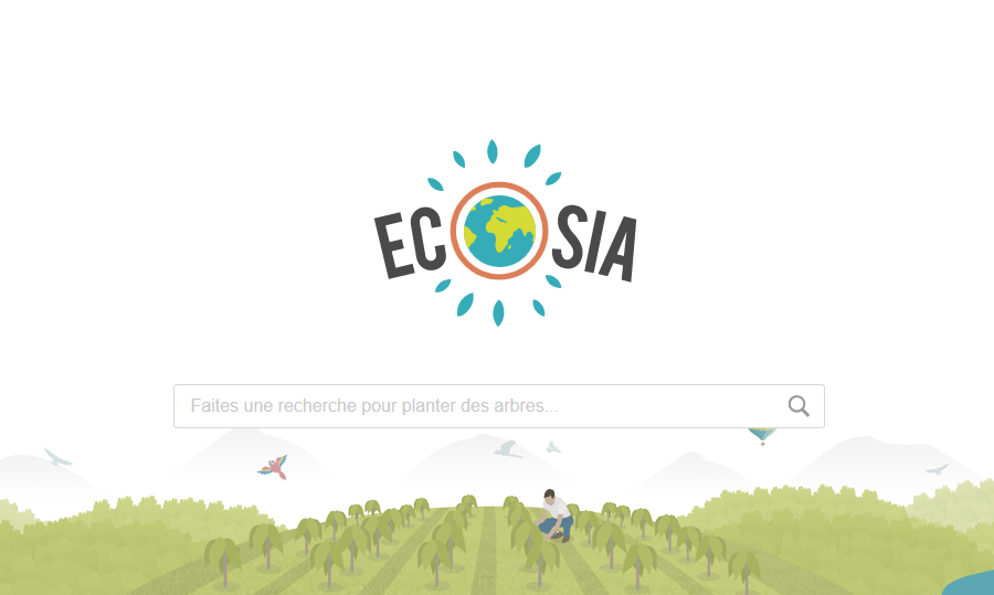 Ecosia, le moteur de recherche qui plante des arbres