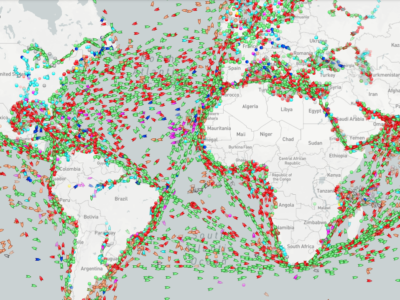 Géolocalisation de bateaux en temps réel dans le monde