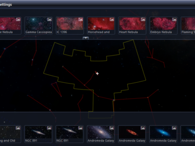 Naviguer au milieu des étoiles et galaxies !