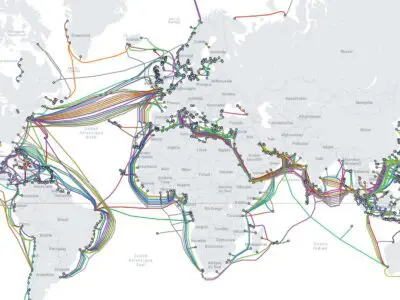Submarinecablemap, une carte des câbles sous-marins de télécommunications
