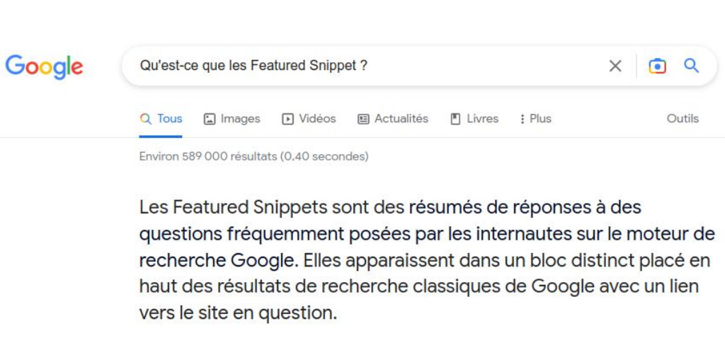 Featured snippets