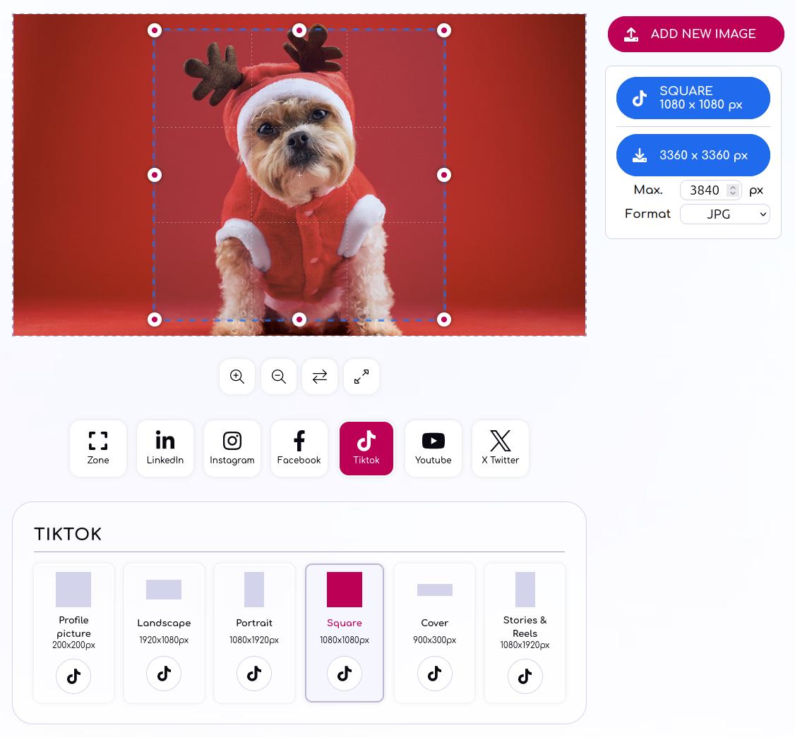 bixKit, un outil en ligne gratuit pour redimensionner, convertir et recadrer des images pour les réseaux sociaux et sites web.